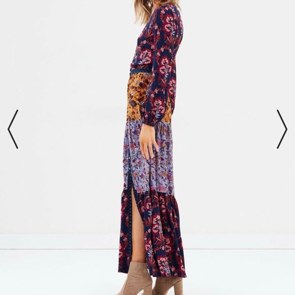 TIGERLILY Paradis Patchwork Maxi Dress RRP$270 - Picture 7 of 16